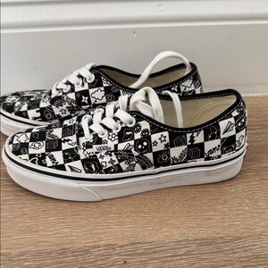 Vans scribble checkerboard authentics black